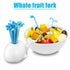16 Pieces Cute White Whale Pick