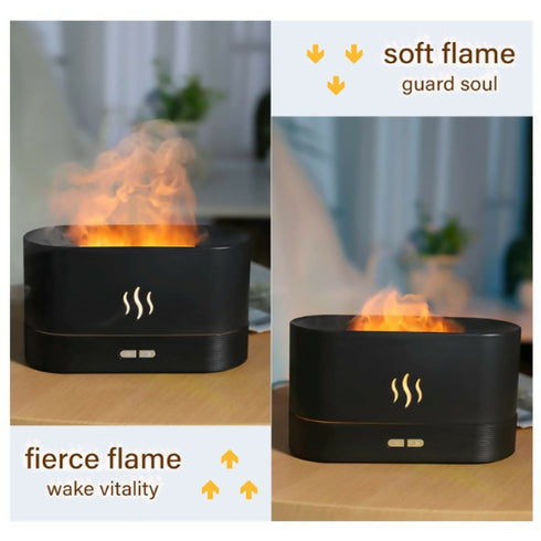 Flame Air Diffuser, Humidifier - Black