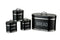 4-Piece Retro Bread Bin and Canister Set - black