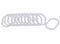 12-Pack Shower Curtain Rings Open C-Shape Design