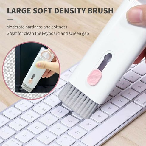 7 in 1 Computer and Keyboard Cleaning Kit - Pink