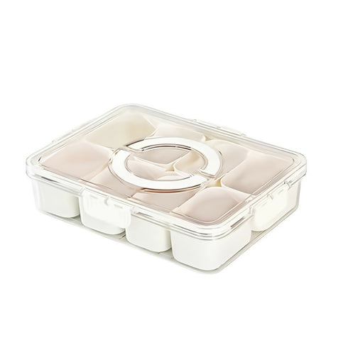 8 Grid Airtight Spice Container Set with Removable Inner Cups
