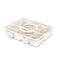 8 Grid Airtight Spice Container Set with Removable Inner Cups