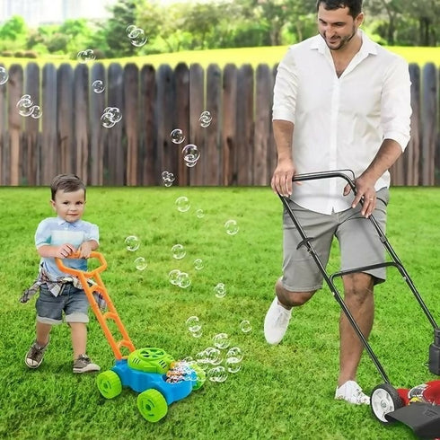 Bubble In The Making Outdoor Lawn Mower - Green