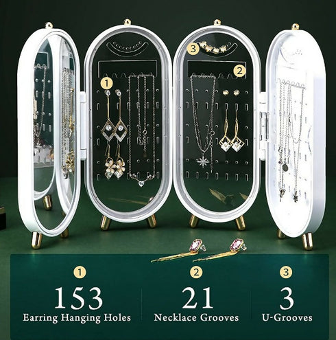 Foldable Jewelry Splendour - White