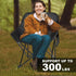 Folding Camping Chair Heavy Duty Lawn Chair With Side Pocket &Carring Bag
