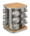 Rotating Spice Rack - 12 Jars - silver