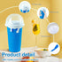 Slushie Maker Cup 500ML Magic Quick Frozen Smoothies Cup DIY Ice-Cream - Blue