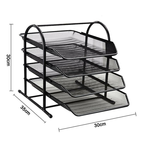 4-Tier Document Tray - black