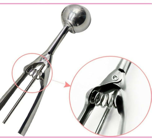 3 Pack - Stainless Steel Ice Cream Scoops - Silver