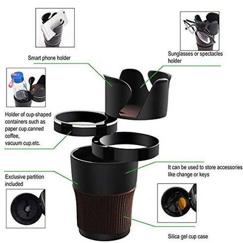 5-in-1 Multifunctional Car Cup Holder