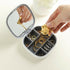 Portable Travel Multiple Compartments Jewellery Storage Box with Mirror - Grey