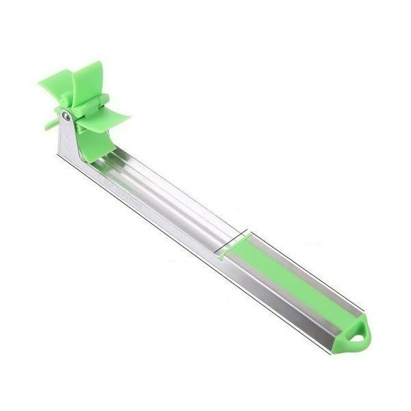 Silver, Green Stainless steel Watermelon knife