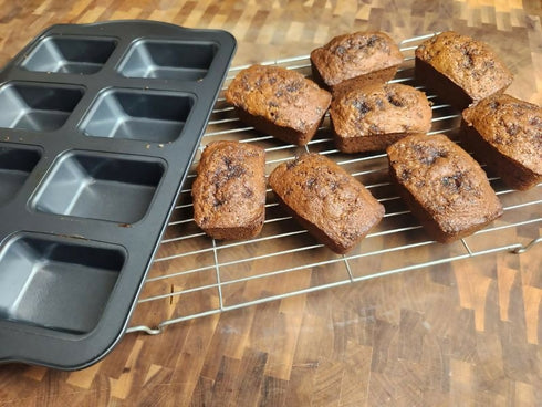 8 Cavity Non-Stick Mini Loaf Pan / Baking Pan / Muffin Pan