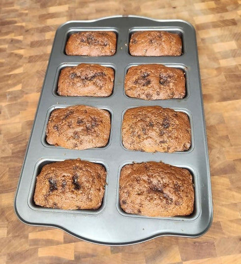 8 Cavity Non-Stick Mini Loaf Pan / Baking Pan / Muffin Pan