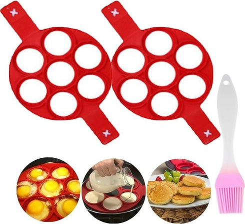 Silicone Pancake Mould - Set Of 2