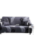 2 Seater Couch Covers Stretch Material - Dark Grey Palm