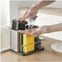 Stainless Steel Organiser With Soap Dispenser And Storage Compartment