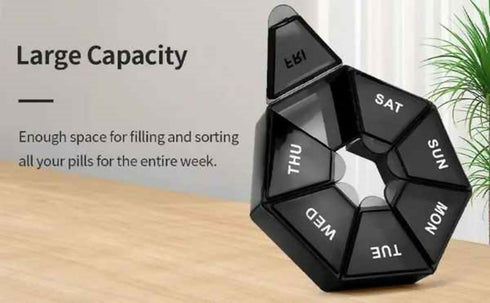 Quality Waterproof 7 Grid Easy Use Pill Box Organizer Case