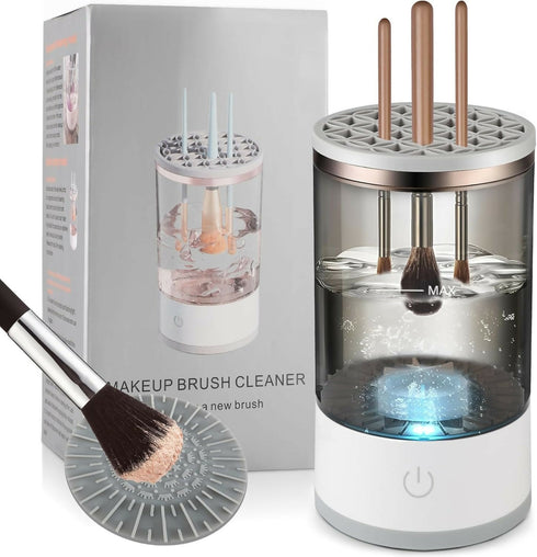 Electric Makeup Brush Cleaner Machine, Automatic Spinning Cosmetic Brush Cleaner