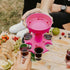 6 Shot Glass Dispenser & Holder Liquor Dispenser for Home Party - Pink