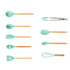 12x Piece Set Silicone Kitchen Utensils
