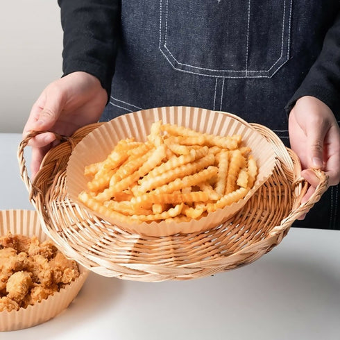 Non-Stick Air Fryer Disposable Paper Liner - 100 Piece