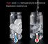 Elegant Ultra Durable Clear Glass Cup with Glass Straw