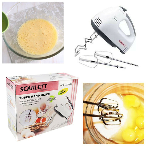 7 Speed Scarlett England Electric Super Hand Mixer