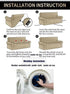 2 Seater Couch Covers Stretch Material - Dark Grey Palm
