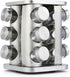 Rotating Spice Rack Organizer With 12 Jars