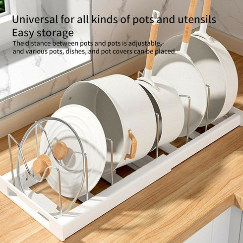 Expandable Cookware Organiser-white