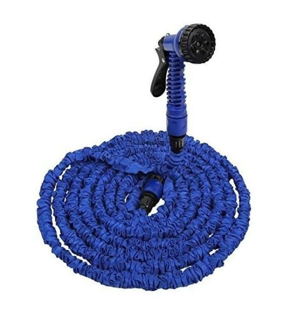 Expandable Magic Hosepipe with Spray Nozzle - 30m - Blue