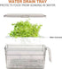 2 Pack Plastic Food Storage Produce Containers with Lid for Fridge - Transparent