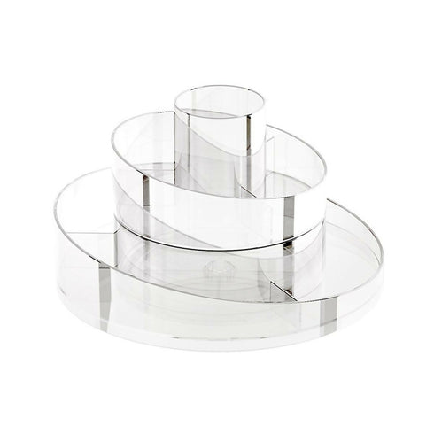 2 Layers 360 Degrees Rotating Storage Rack