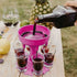 6 Shot Glass Dispenser & Holder Liquor Dispenser for Home Party - Pink