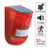 Solar Alarm Lamp Outdoor PIR Motion Sensor 4 Piece