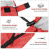 Lightweight Backpacking Sleeping Bag for Adults Boys and Girls - Red