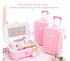 Cute Pink Suitcase Music Box Jewelry Case