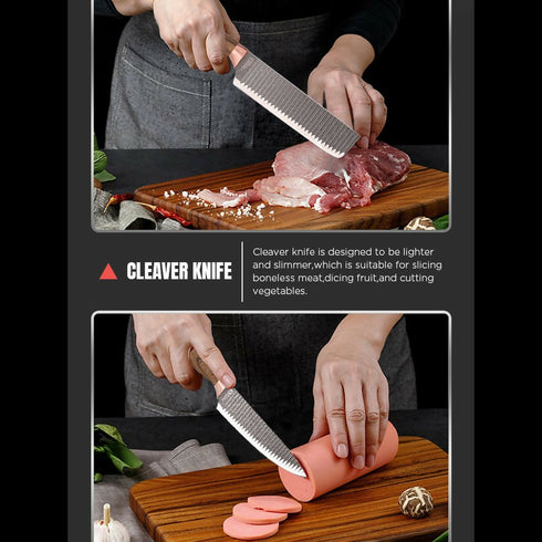 Non-stick coating kitchen knife set 6-Piece