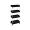 4 Tier Movable Storage Rack - Black