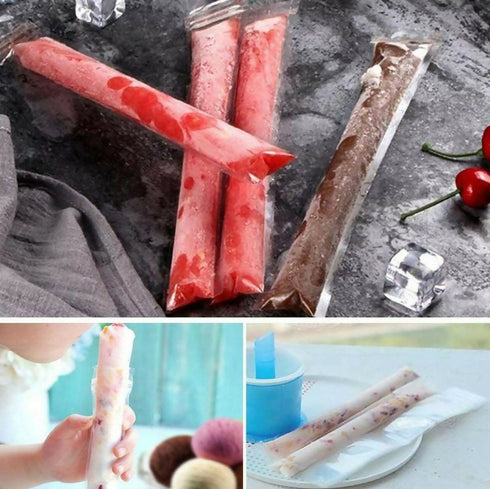 Mold Ice Cream Popsicle Maker with free double sleeves