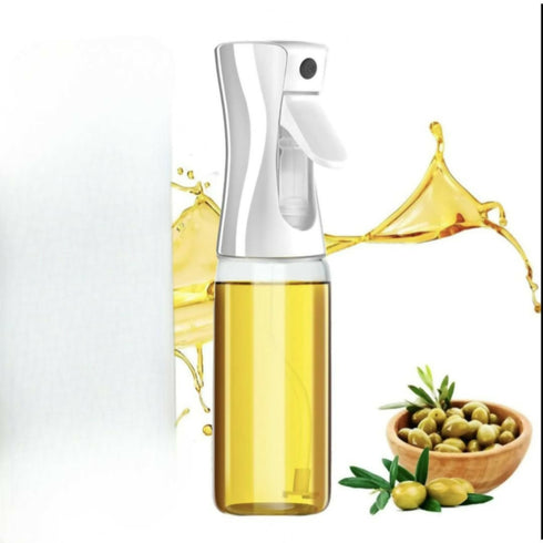 Mist 2-in-1 Olive Oil Dispenser Bottle - Premium Oil Spray Bottle - White
