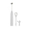 Milk Elecrtic Frother Handheld Mini Portable With 3 Adjustable Speed - White
