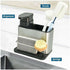 Stainless Steel Organiser With Soap Dispenser And Storage Compartment