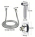 Stainless Steel Handheld Bidet Sprayer With Adjustable Water Flow - Silver