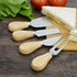 4Pcs Quality Wood Handle Multipurpose Cheese Knife Set