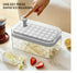 Ice Cube Tray With Quick Release Press The Ice Grid - White