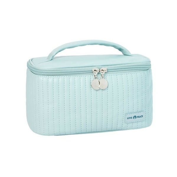 Makeup Bag Zipper Pouch Travel Cosmetic Organizer for Women-blue