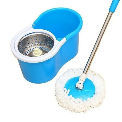 360 Blue Microfiber Spin Mop Set